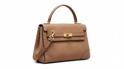 A stylish tan handbag showcasing modern elegance and sophistication.