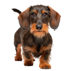 Playful Dachshund Dog Portrait in Studio Environment, Captivating Pet Photography