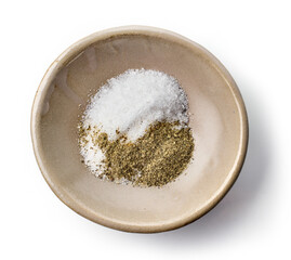 bowl of salt and pepper