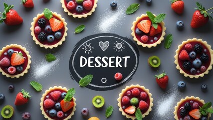 Summer Fruit and Berry Tarts: A Vibrant and Juicy Dessert Delight