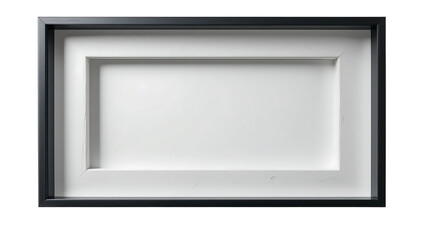 Modern Minimalist Black isolated on transparent background.