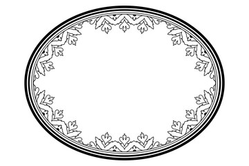 Vintage ornamental frame and border design.