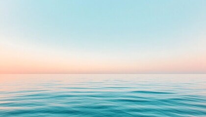 Obraz premium Serene Ocean Sunset for Calm Waterscape.