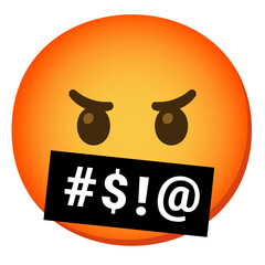 Swearing Face Emoji
