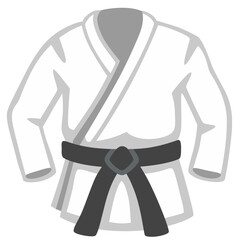 Karate Gi with Black Belt
