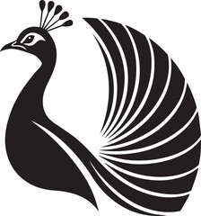 Fototapeta premium vector abstract illustration and religion peacock logo design vector art illustrator .Elegant peacock vector logo icon, symbolizes beauty and grace, perfect for stylish designs. 