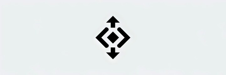 Chevron symbol with two upward arrows – Ideal for navigation, branding, or directional design content.