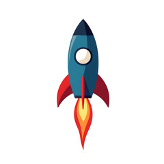 space rocket vector illustration