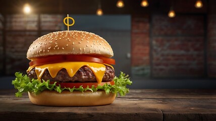 hamburger on a plate