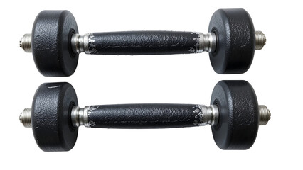 dumbbell on white background