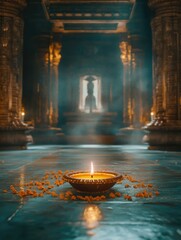Hindu Temple Interior