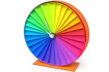 Obraz premium Color Wheel Clock. A tool for designers, artists, and anyone in need of choosing colors