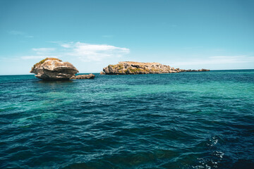 ile plage océan bleu eau