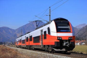 Fototapeta premium Train in country side