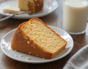 Soft Butter Cake with Milk – Perfect Breakfast Pairing