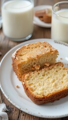 Soft Butter Cake with Milk &ndash; Perfect Breakfast Pairing