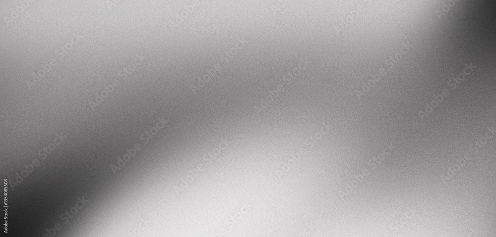 Wall mural white gray smooth grainy gradient background with a noise texture ideal for website header poster ba
