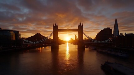 London Bridge Sunrise: A Majestic Golden Hour