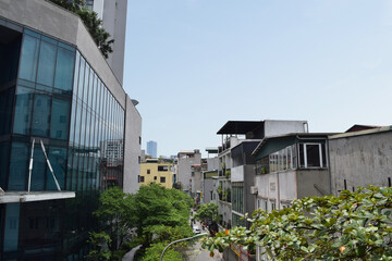 Cityscape near Chua Ha Station, Cau Giay district, Hanoi, Vietnam