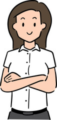 Fototapeta premium Illustration of female student