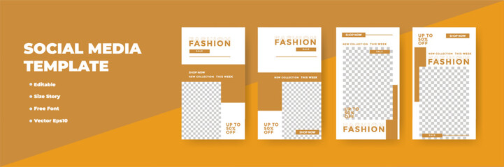 Editable Social Media Template for Fashion Sales (1)