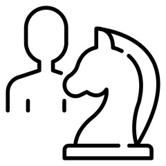 Obraz premium Strategy Line Icon