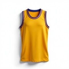 Blank basketball jersey set isolated on white background for customization, sports, mockup, uniform