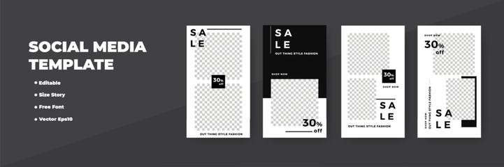 Editable Social Media Template for Fashion Sales (5)