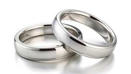 Pair of Platinum Wedding Bands