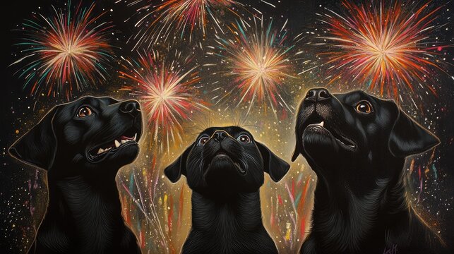 1. **Fireworks Stressing Pets: New Year Fear for Dogs and Cats**