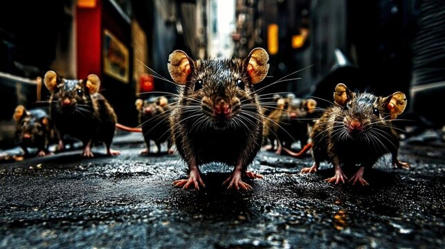 Addressing city deratization needs through the observation of rats in darkness.