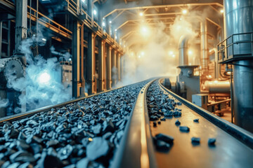 Obraz premium Industrial Conveyor System