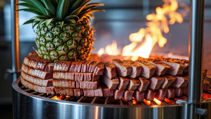 Obraz premium pineapple on the grill