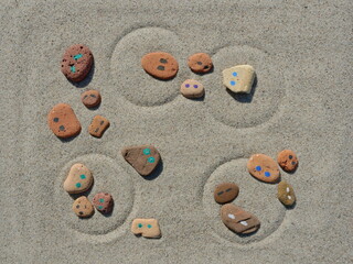 systemic constellation, children of divorce torn between closeness, distance and insecurity, symbolize fear of loss and emotional stress.