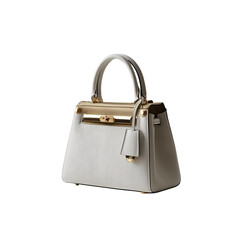 leather handbag isolated on white