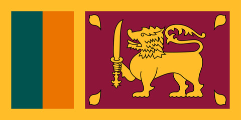 Flag of Sri Lanka, cleaned up