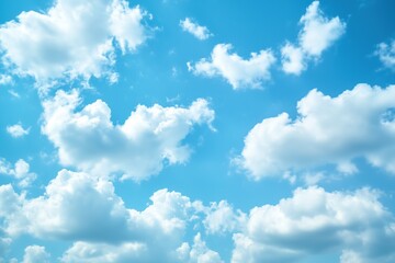 Beautiful clouds in the blue sky
