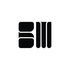 GM monogram logo design letter text name symbol monochrome logotype alphabet character simple logo