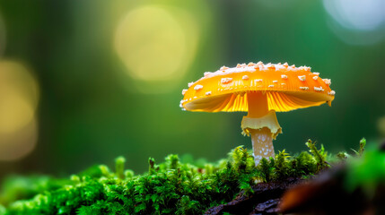 mushroom in the grass