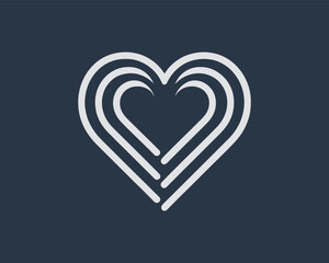 heart shape with a heart