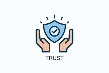 Trust Icon Or Logo Isolated Vector Illustration