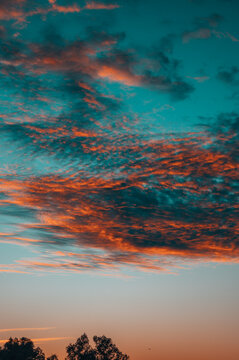 sunset over the sea