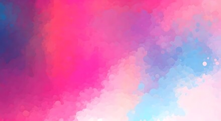Obraz premium A soft watercolor splash with blended hues of pink, purple, and blue, AI Generated