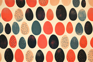 Easter Egg doodle background 