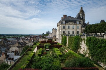 City hall palace on Blois city, Loire France