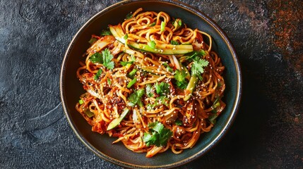 Spicy Kimchi Noodle Stir