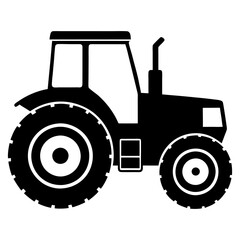 tractor isolated on white