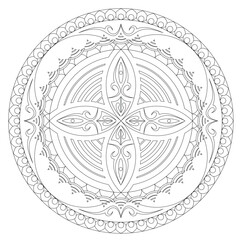 Print pattern mandala