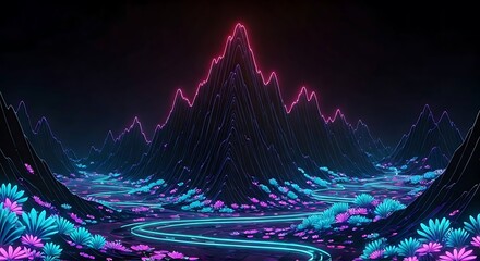 Abstract celebrations mountain theme.