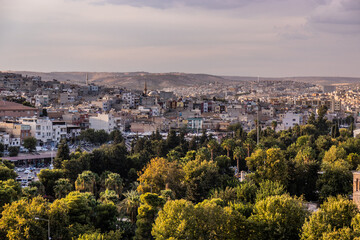 Aerial view of the old town in Sanliurfa, Turkey